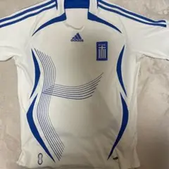 【希少】00s adidas ギリシャ代表 サッカーレプリカユニホーム