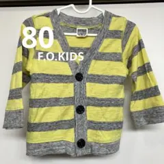 F.O.KIDS ストライプ カーディガン 80 薄手 春夏用