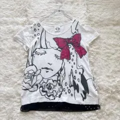 scolar スカラー 女の子 リボン Tシャツ カットソー M