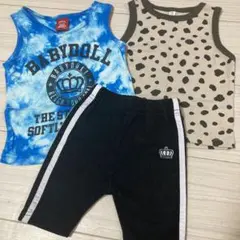 BABYDOLL タンクトップ2枚&ズボンセット 80cm