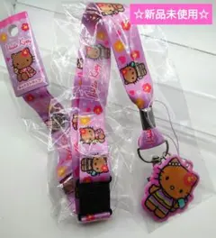 日焼けキティ　ハローキティ ネックストラップ