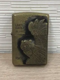 ZIPPO 限定版 天然ダイヤモンド入り　フクロウデザイン 2000個限定 未使用品□ZIPPO ジッポ フクロウ 天然ダイヤモンド入り 2000個