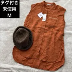 タグ付き未使用 ユニクロ JWANDERSONリネン ブラウス シャツ オレンジ