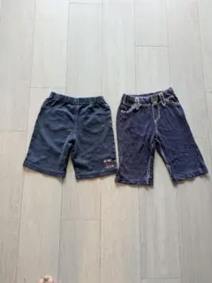 ネイビーハーフパンツ2点セット 100cm