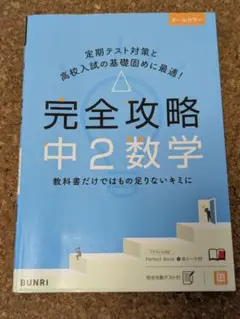 完全攻略　中２　数学　定期テスト対策　基礎固め