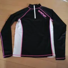 ラッシュガード VAXPOT 黒白ピンク プール 海