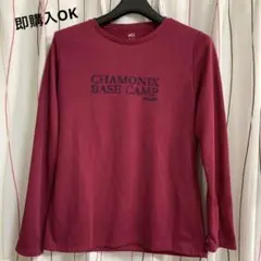 ミレー レディース Mサイズ ロングスリーブシャツ 赤 即購入OK