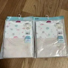 新品、タグ付き　TOPVALU 半袖丸首シャツ 90cm 2枚セット