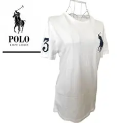 美品❤️RALPH LAUREN POLO ロゴTシャツ　半袖　メンズXS 白