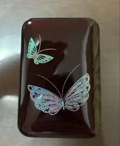 玉虫塗　小物入れ　高級漆器　昭和物