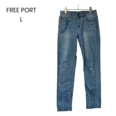 【FREE PORT】Lサイズ デニムパンツ ライトブルー a0681
