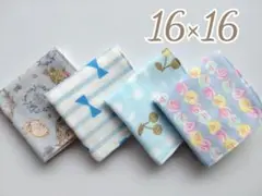#459　子供用ミニガーゼハンカチ✾４枚セット