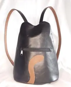 ♥ハンドメイド♥牛革（カーフ）とゴートの猫型リュックサック