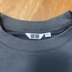 UNIQLO U グレー エアリズムコットンオーバーサイズ Tシャツ Lサイズ