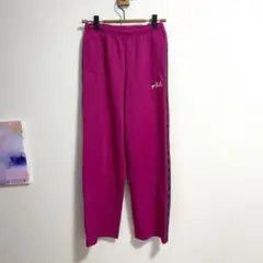 フィラ ラインパンツ　スウェット　ジャージ　ビビットカラー