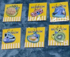 ローソンパペットスンスンオリジナルチャーム全6種コンプリートセット