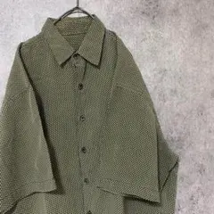 90s vintage 半袖　柄シャツ　メンズ　古着　個性派