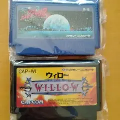 ウィロー & 宇宙船コスモキャリアファミコンソフト2本セット