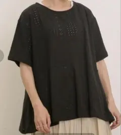 新品　未使用サマンサモスモス　切り替フリルカットソー