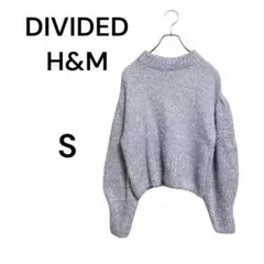 DIVIDED H&M ハイネック　長袖ニット　セーター　ラメ入　S ラベンダ