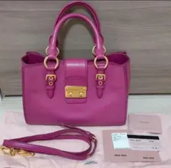 miumiu マドラス ピンク 美品 バッグ