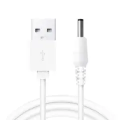 USB - DC 3.5mmケーブル 1m/3.3フィート DC ホワイト
