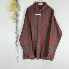 Dandyup シャツ　L ストライプ　父の日　プレゼント　a217