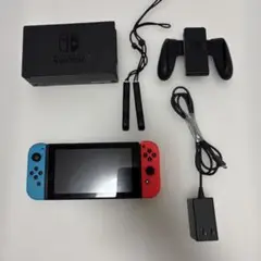 Nintendo Switch 本体 赤/青 2017年製 付属品あり