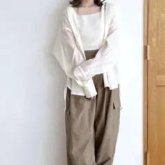 ローリーズファーム　シアーシャツロングスリーブ