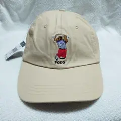 未使用　ポロベア コットン ベースボールキャップ ラルフローレン