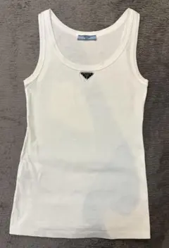 PRADA プラダ ジャパン タンクトップ キャミソール レディース ニット Prada リブニット タンクトップ | ブラック | FARFETCH JP