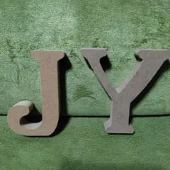 アルファベット　木製置物 JY