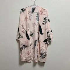 【M】CIRIEEFIT レディース　ピンク　花柄　羽織り