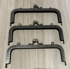 がま口フレーム 3個セット 金属製