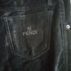 FENDI ☆ ベロア ストライプ柄 パンツ