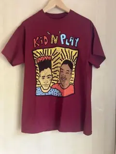 KID'N PLAY グラフィックTシャツ Mサイズ バーガンディ