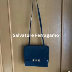 Ferragamo フェラガモ ショルダーバッグ ヴァラリボン スエード