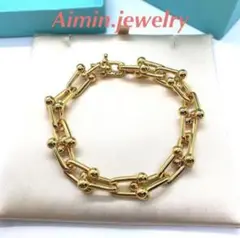 ✨最高級✨ハードウェア✨ブレスレット✨ゴールド✨ハイクオリティー✨お洒落✨綺麗✨