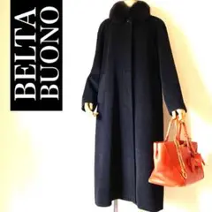 最高峰✨◆BELTABUONO◆28万 伊 フォックスu0026アンゴラロングコート