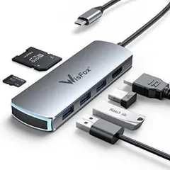 Type-C ハブ 6-in-1 多機能ハブ 40Gbps　USB hub 人気