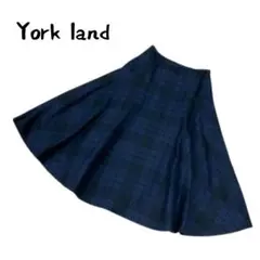 Yorkland ヨークランド チェック フレアスカート 7