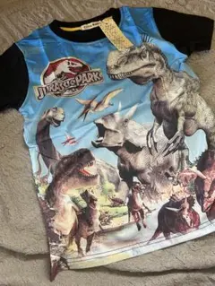 恐竜いっぱいのジュラシック・パーク Tシャツ 140cm