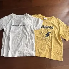 GU 140Tシャツ 少し汚れあり2枚 ピカチュウ