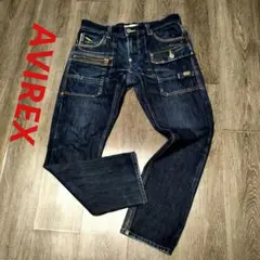 AVIREX デニム　カーゴパンツ　SizeM　　ポケット7つ