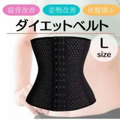 コルセット L ウエストニッパー 骨盤ベルト ダイエット くびれ 猫背