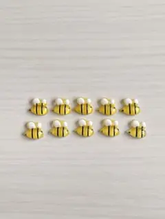 ミツバチデザイン デコレーションパーツ 10個セット