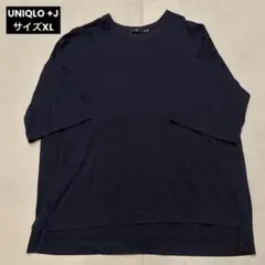 ユニクロ+JコラボスーピマコットンオーバーサイズTシャツ5分袖XLサイズ