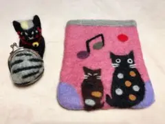 手作り羊毛フェルト作品３点セット