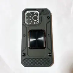 ・iPhone 15 Pro 用ケース リング スタンド機能 黒