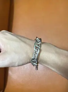 【シルバー925刻印あり】シェーヌダンクル風　ブレスレット